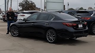 20232024 Infiniti Q50 Red Sport  Is It A BETTER Luxury Performance Sedan [upl. by Enneicul]