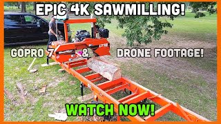 Discover the Beauty Within Quarter Sawing a 100YearOld Oak in 4K [upl. by Lahcear]