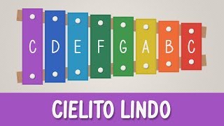 How to play Cielito Lindo on a Xylophone  Easy Songs  Tutorial [upl. by Kask52]