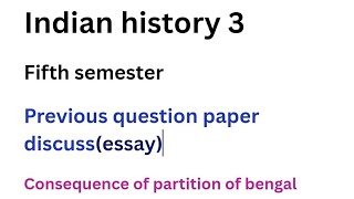 Fifth semesterindian history3previous question paper discussessayBA historyCalicut University [upl. by Oiceladni]