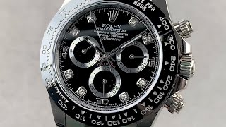 Rolex Daytona 116519LN White Gold Oysterflex Rolex Watch Review [upl. by Ignatius]