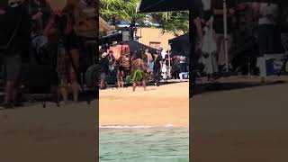 They decided to film literally right in front of my house Filming Disney Moana TheRock Hawaii [upl. by Alisen]