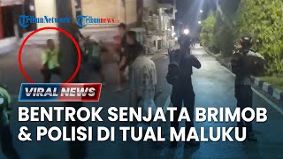 🔴 Bentrok Bersenjata Brimob Vs Polisi di Tual Maluku Diduga Dipicu Salah Paham saat Razia Kendaraan [upl. by Omar]