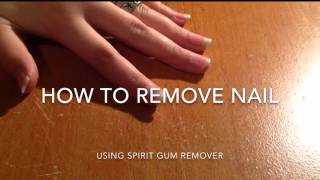 How Apply Fake Nails Using Spirit Gum [upl. by Leicester]