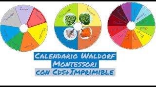 Calendario Waldorf Montessori con Imprimible [upl. by Eiralih990]