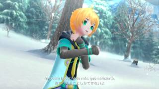 Kagamine Len soundless voice Project Diva F2nd Sub español  romaji [upl. by Magdaia]