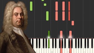 Sarabande  Georg Friedrich Händel Piano Tutorial Synthesia [upl. by Ihcego]