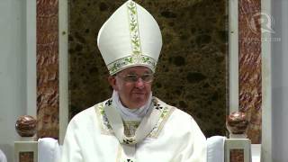 Cardinal Tagles speech to Pope Francis [upl. by Ahse721]