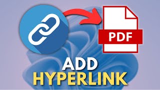 How to Add Hyperlink in PDF [upl. by Nylecyoj]