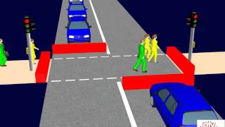 PTV Vissim amp Viswalk Simulation of a Signalised Pedestrian Crossing [upl. by Petrina533]