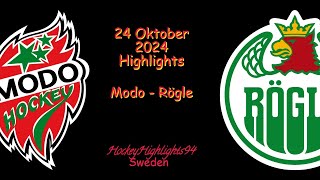 MODO VS RÖGLE  24 OKTOBER 2024  SHL  HIGHLIGHTS [upl. by Acinyt]