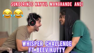 WHISPER CHALLENGE ft BEEVIKUTTY  ANZIL SULTHAN [upl. by Ludwig858]