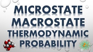 MICROSTATE MACROSTATE AND THERMODYNAMIC PROBABILITY [upl. by Solon]