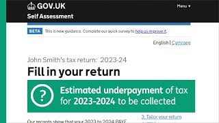 Why does my Self Assessment tax return ask about estimated underpayments in my PAYE tax code [upl. by Uase]