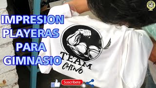 IMPRESION PLAYERAS PARA GIMNASIO [upl. by Nel]