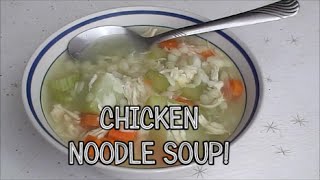 CHICKEN NOODLE SOUP SOPA DE FIDEO A MI MANERA RECETA FACIL Y RAPIDA [upl. by Znerol918]