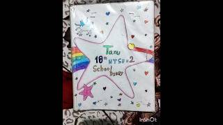 Notebook cover decoration ideas💡  Easy and beautiful 😍❤️DIY diary design shortsartisttanu🥰🥰 [upl. by Annoyed]