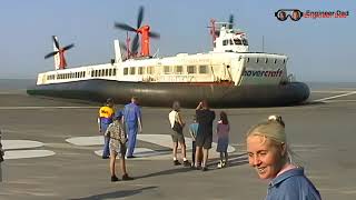 Now in Glorious 4K UK passenger hovercraft from Calais France to Dover Hoverspeed Wow [upl. by Harhay]