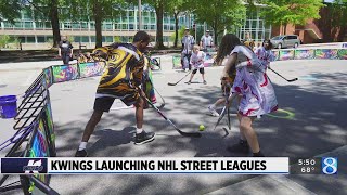 KWings partner with NHL to bring street hockey to Kalamazoo [upl. by Eniagrom]