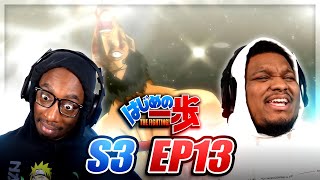 HE GOT KNOCKED OUT Hajime no Ippo  S3  EP 13  Reaction [upl. by Eshman]