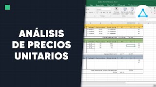 Análisis Precios Unitarios 2020 [upl. by Averi]