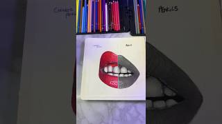 Pencils vs colored pencils lips shorts colored pencils art coloredpencils lipart reels [upl. by Fernandes]