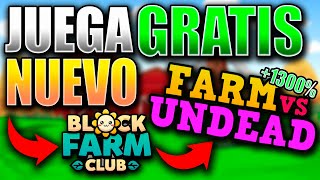 NUEVO JUEGO COMO PVUBLOCK FARM CLUB 🤑 SUBIDA DEL TOKEN 1300 🚀 FARM VS UNDEAD [upl. by Akema]