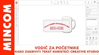 Vodič za početnike  Kako zakriviti tekst koristeći Creative Studio [upl. by Nonnaer675]