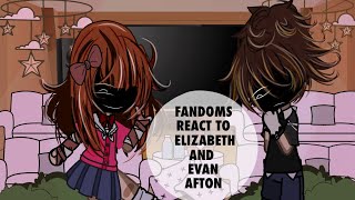 Fandoms react to Elizabeth and Evan afton Ft FNAF Gacha club WIP CREDITS IN DESCRIPTION [upl. by Turino156]