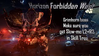 Grimhorn Boss Horizon Forbidden West [upl. by Reginnej414]