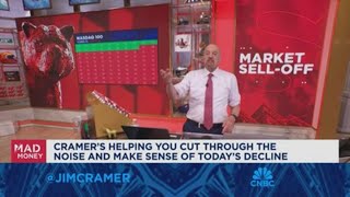 Jim Cramer cuts through the noise of todays market decline [upl. by Ramilahs]