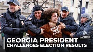 President challenges election results as Georgia cracks down on protesters [upl. by Prudie]