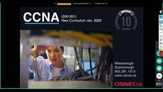 CISNETca CCNA200301 Online Live instructor Led CCNA Classes Students can be from US or Canada [upl. by Ayardna]