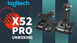 Logitech X52 Pro HOTAS  unboxing and key features [upl. by Burrows]