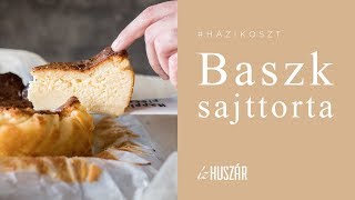 HÁZIKOSZT  Baszk sajttorta recept l ízHUSZÁR [upl. by Arlynne950]