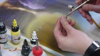 Airbrush Anleitung Planeten Strukturen [upl. by Jillie]