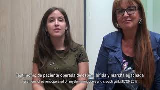 TESTIMONIO DE PACIENTE OPERADA DE ESPINA BIFIDA Y MARCHA AGACHADA [upl. by Mahsih]