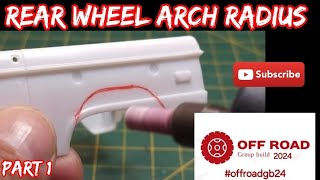 Part 1 Off Road GB  opening the rear wheel arch  1971 Bronco half cab Revell 125 scale model [upl. by Jennette]