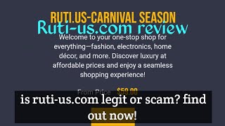 Rutiuscom review  is rutiuscom legit or scam Find out now [upl. by Orgel342]