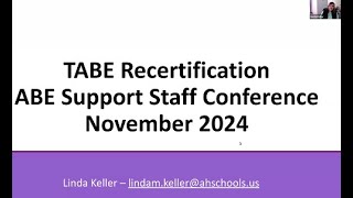 TABE Recertification [upl. by Sessylu822]