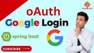 Google oAuth Login with Springboot proglab springboot oAuth googlelogin oauth2 oauth [upl. by Selym]