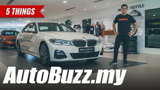 BMW 330e M Sport PHEV hybrid 5 Things  AutoBuzzmy [upl. by Rior]