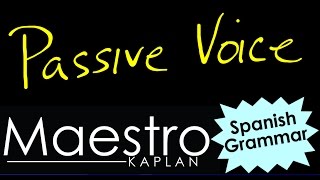 How to write in PASSIVE VOICE  VOZ PASIVA in Spanish examples of Active and Passive voice [upl. by Bowe]