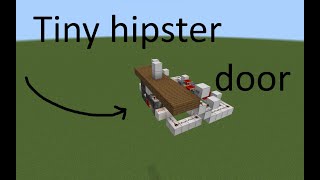 Minecraft Not Tutorial 1x2 hipster door on bedrockXboxPS4Lenovosamsung [upl. by Yeldah772]