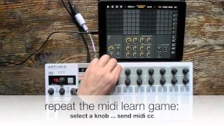 Elastic Drums midi learn with Arturia Beatstep as controller [upl. by Nnaid]