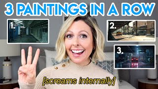 3 PAINTINGS IN A ROW SPEEDPAINT [upl. by Kacie]