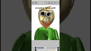 drawing Baldi with 3d brush💀 baldi baldisbasic shorts art [upl. by Whitson]