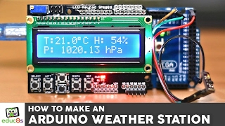 Arduino Project Weather Station with a BME280 sensor and an LCD screen with Arduino Mega [upl. by Latoniah]