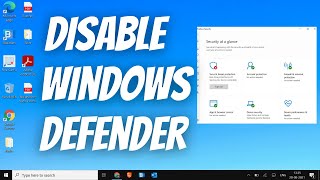 Best Way To Turn Off or Disable Windows Defender in Windows 10 2021 [upl. by Lorusso]