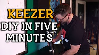 DIY 5 Minute Keezer Build  Put Your Beer On Tap [upl. by Mohkos351]